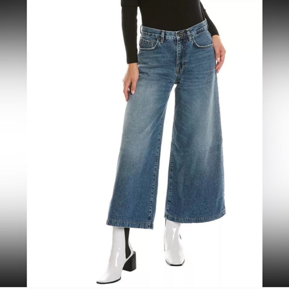 NWT Current/Elliott Wide Leg Crop - Bromes - Picture 3 of 10